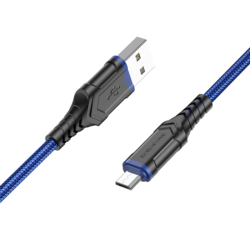 Borofone kábel BX67 - USB - Micro USB - 2,4A 1 méter kék