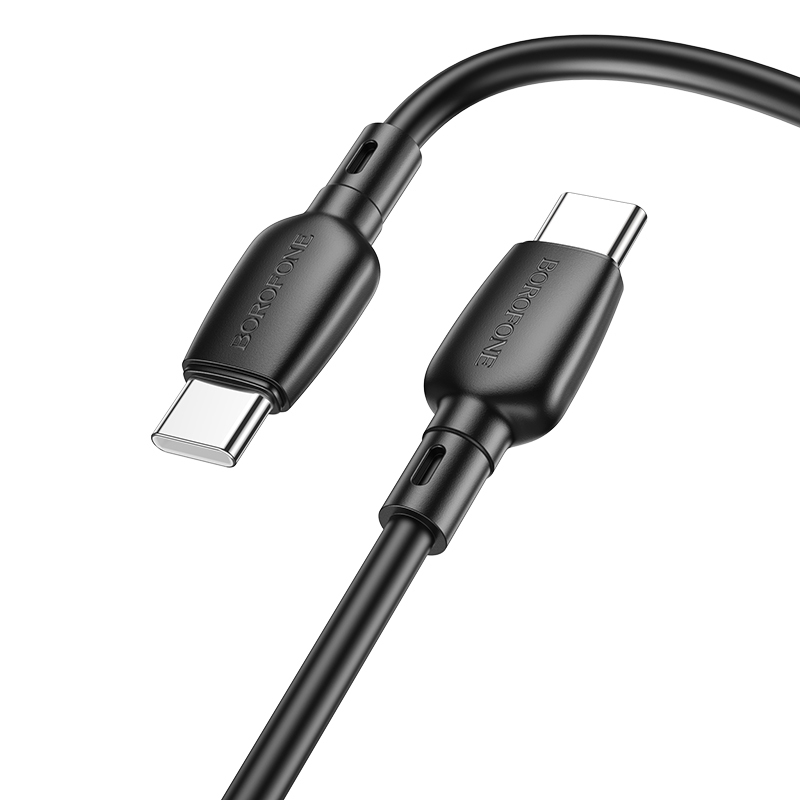 Borofone kábel BX93 Super Power - Type C - Type C - 60W 3A 1 méter fekete
