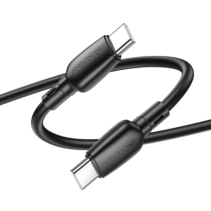 Borofone kábel BX93 Super Power - Type C - Type C - 60W 3A 1 méter fekete