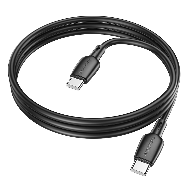 Borofone kábel BX93 Super Power - Type C - Type C - 60W 3A 1 méter fekete