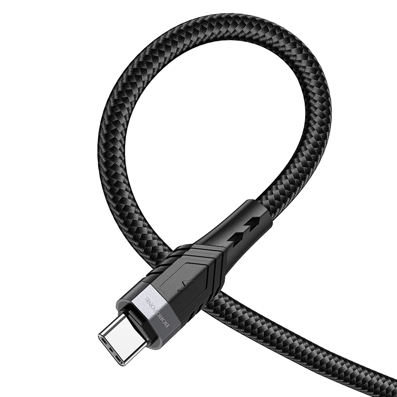 Borofone kábel BU35 Influence - Type C - Type C - 60W 3A 1,2 méter fekete
