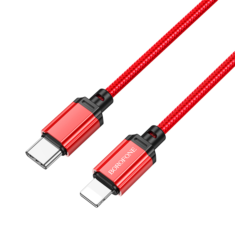 Borofone kábel BX87 Sharp - Type C - Lightning - PD 20W 1 méter piros
