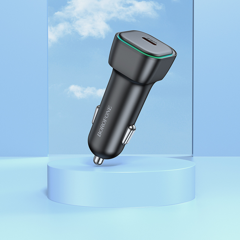 Borofone autós töltő BZ28 Trophie - Type C - PD 30W 3A fekete