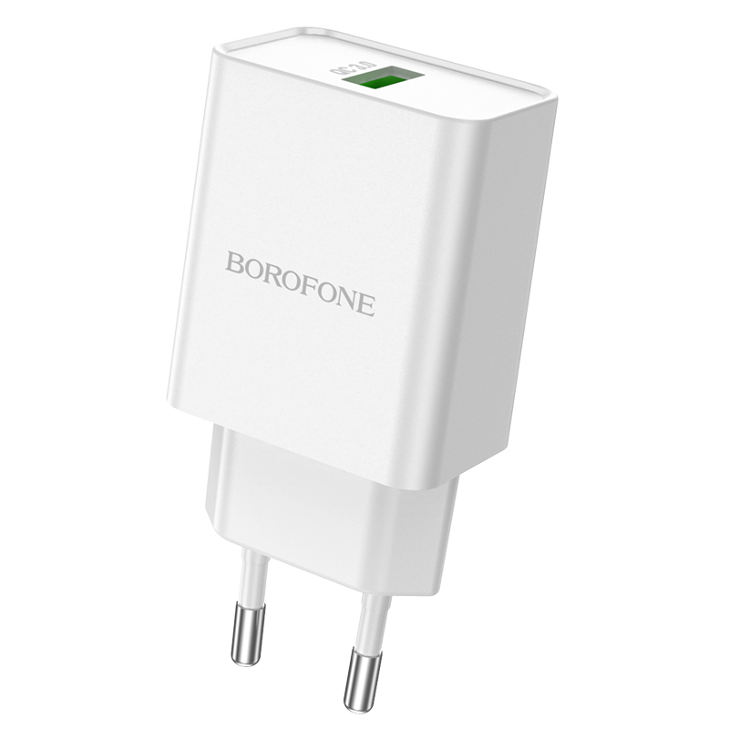 Borofone fali töltő BN5 Jingrui - USB - QC 3.0 18W fehér