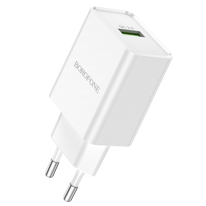 Borofone fali töltő BN5 Jingrui - USB - QC 3.0 18W fehér