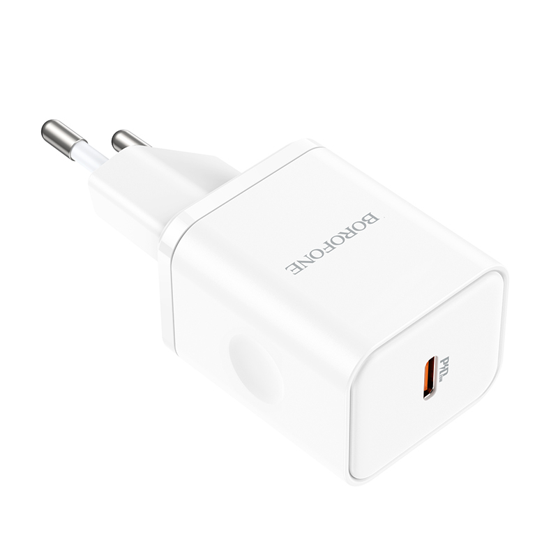 Borofone fali töltő BN6 Field - Type C - QC 3.0 PD 20W fehér