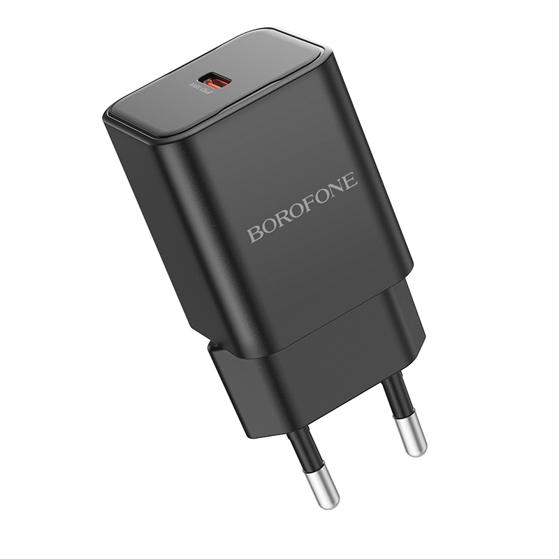 Borofone fali töltő BN13 Safety GaN - Type C - PD 30W fekete