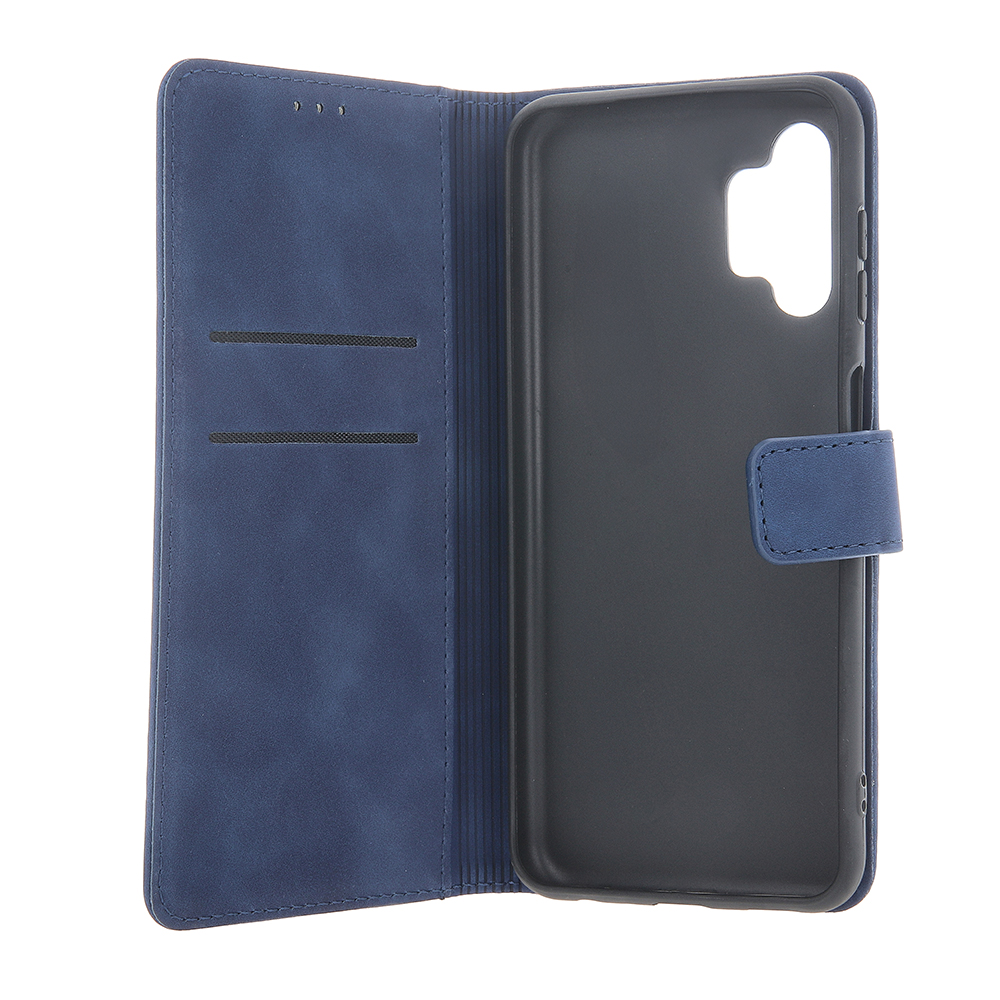 Samsung Galaxy S24 Smart Velvet Mágneses fliptok sötétkék