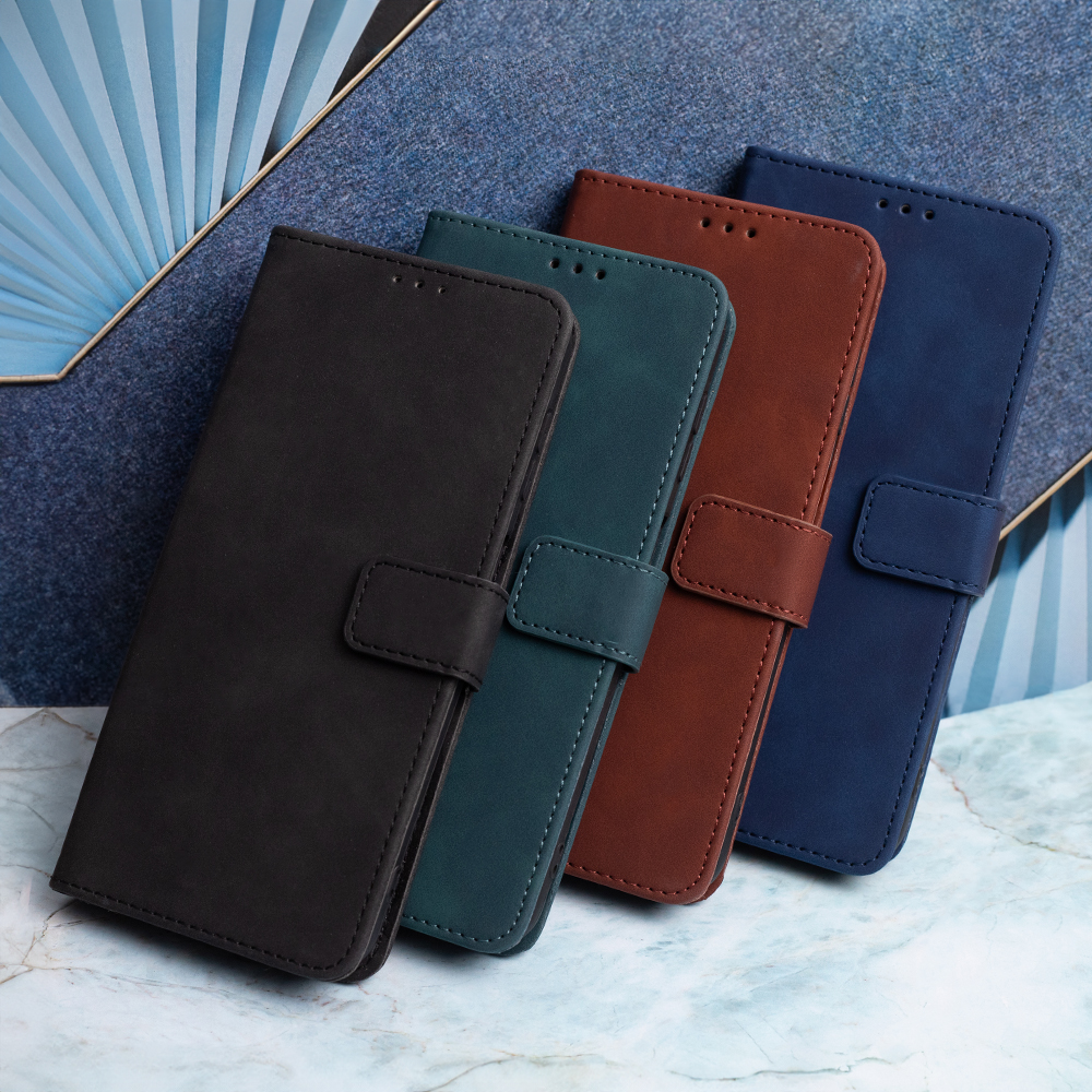 Samsung Galaxy S24 Smart Velvet Mágneses fliptok sötétkék