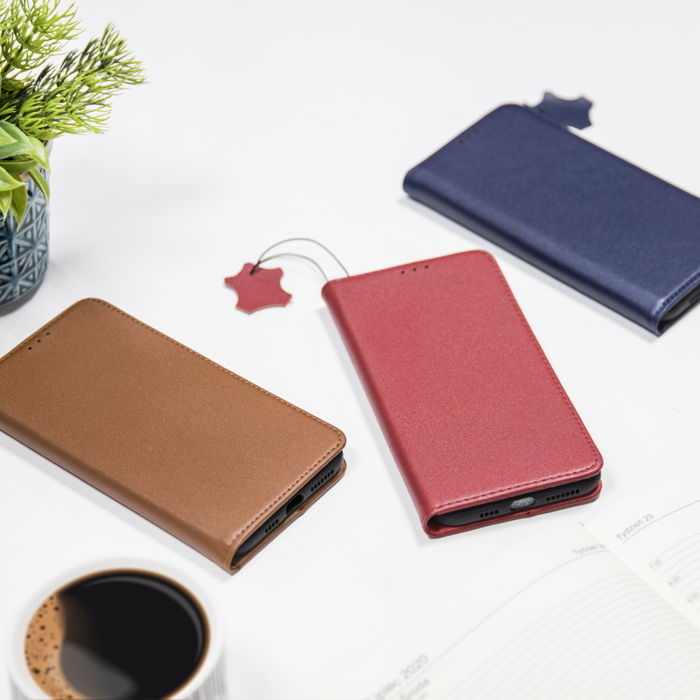 Samsung Galaxy A51 eredeti bőr oldalra nyíló tok, fekete (Genuine Leather Smart Pro)