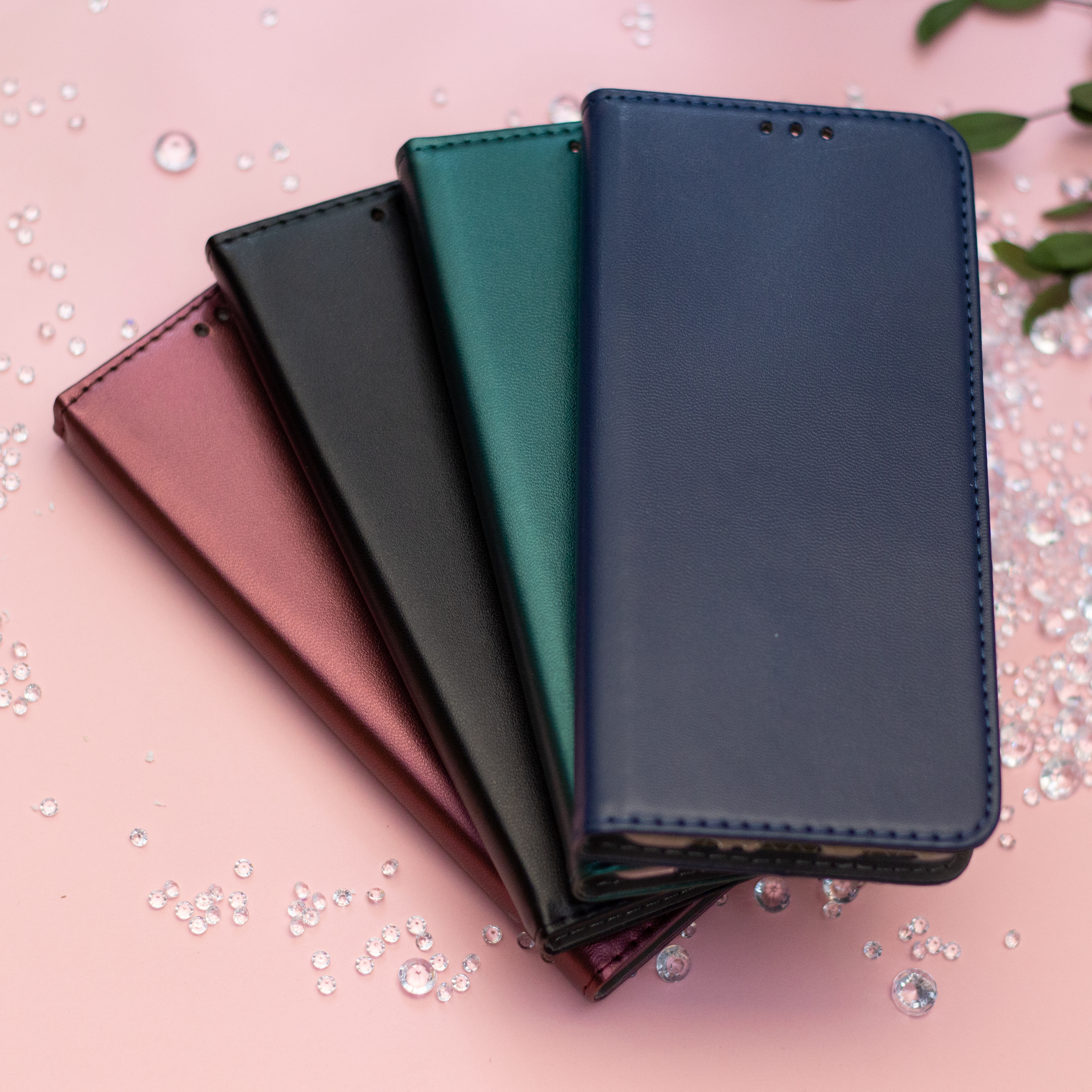 Xiaomi Redmi Note 13 Pro Plus 5G (global) burgundy mágneses könyvtok bőr hatású, SMART