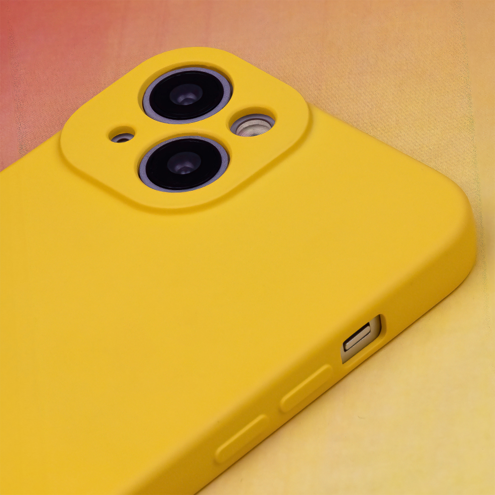 iPhone 12 Mini sárga SZILIKON tok