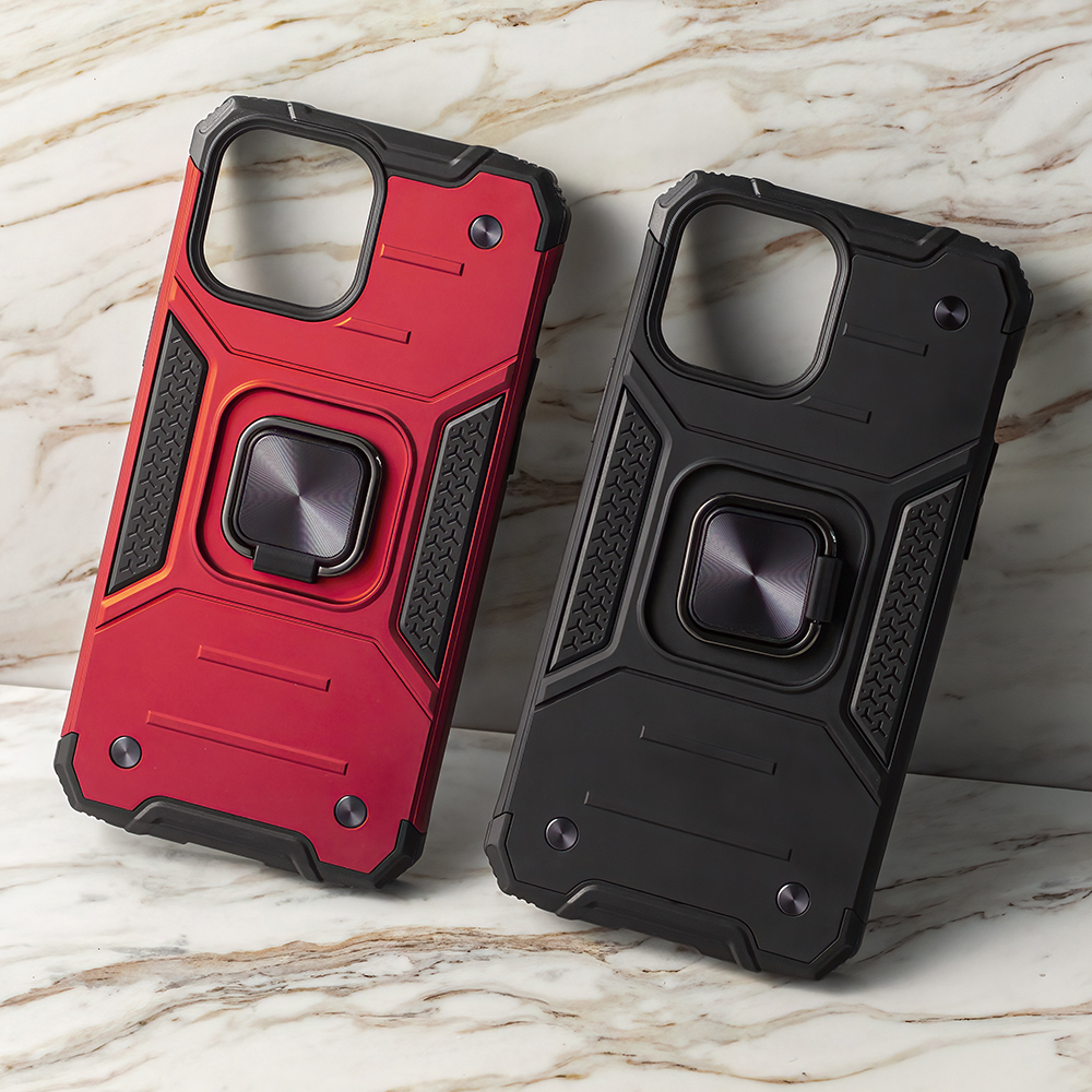 iPhone 15 Defender Nitro ütésálló tok, piros