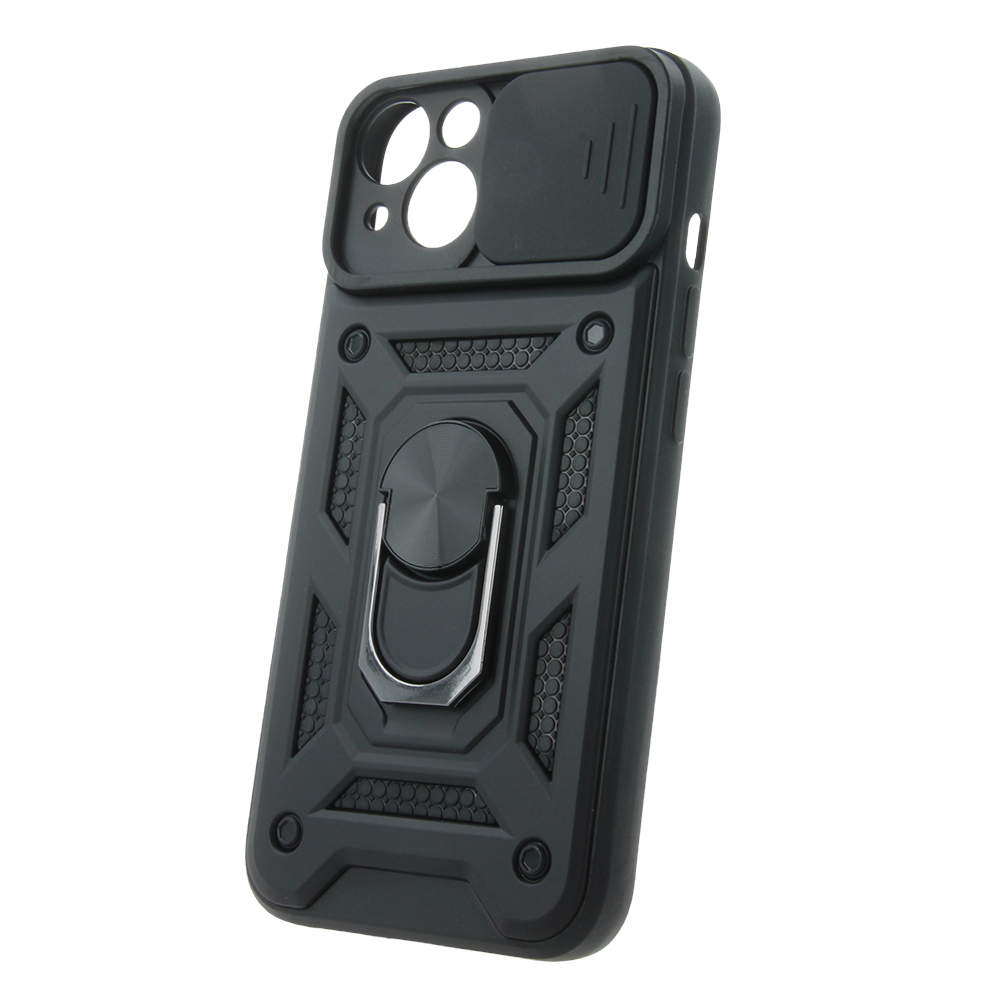 iPhone 13 Defender Slide ütésálló tok, fekete