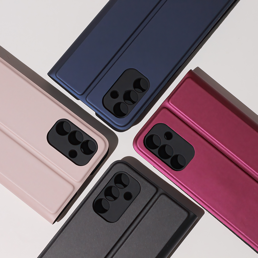 Xiaomi Redmi 9A / 9AT / 9i Smart Soft Flip védőtok, bézs