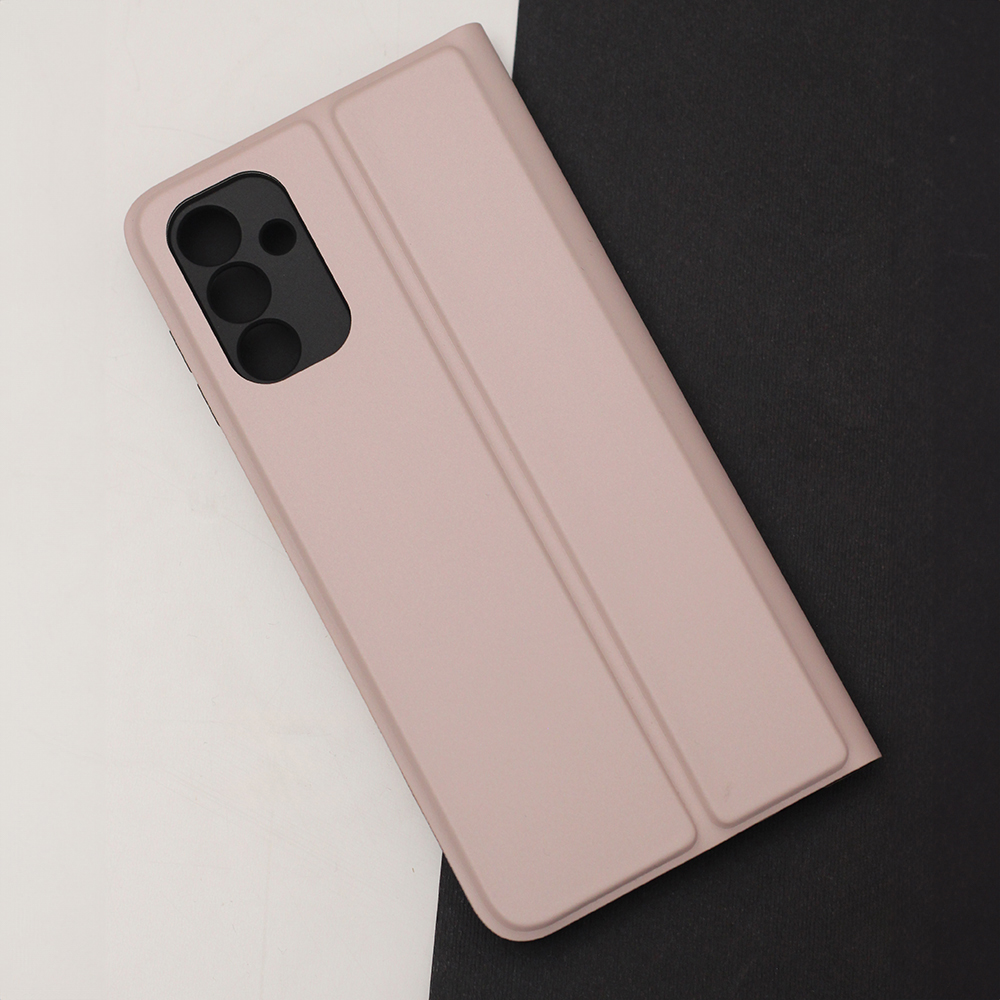 Xiaomi Redmi 9A / 9AT / 9i Smart Soft Flip védőtok, bézs