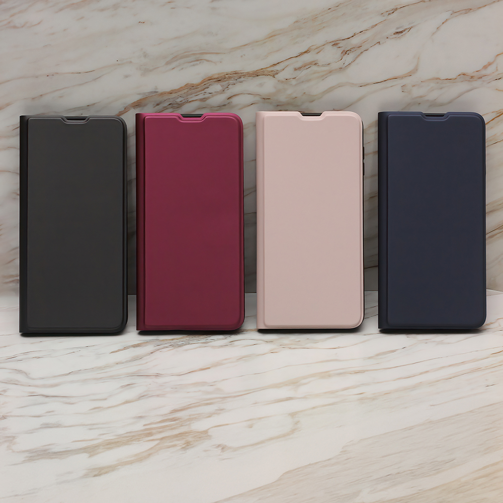 Xiaomi Redmi 9A / 9AT / 9i Smart Soft Flip védőtok, bézs