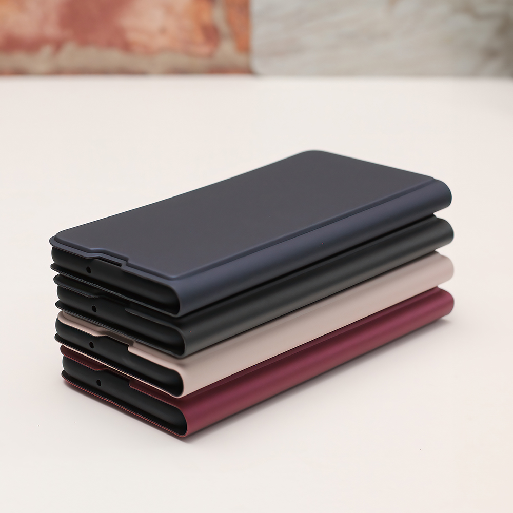 Xiaomi Redmi 9A / 9AT / 9i Smart Soft Flip védőtok, bézs