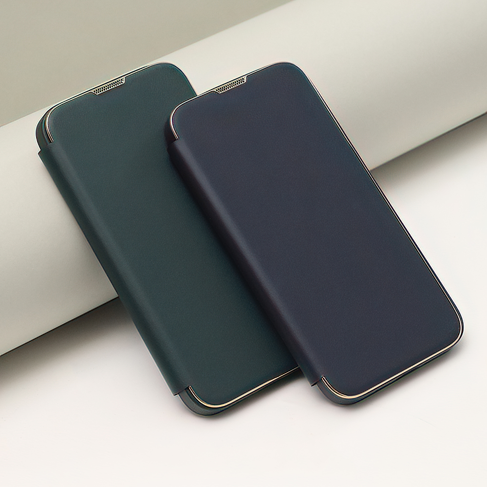 iPhone 11 Smart Gold Frame Mag tok, sötétzöld
