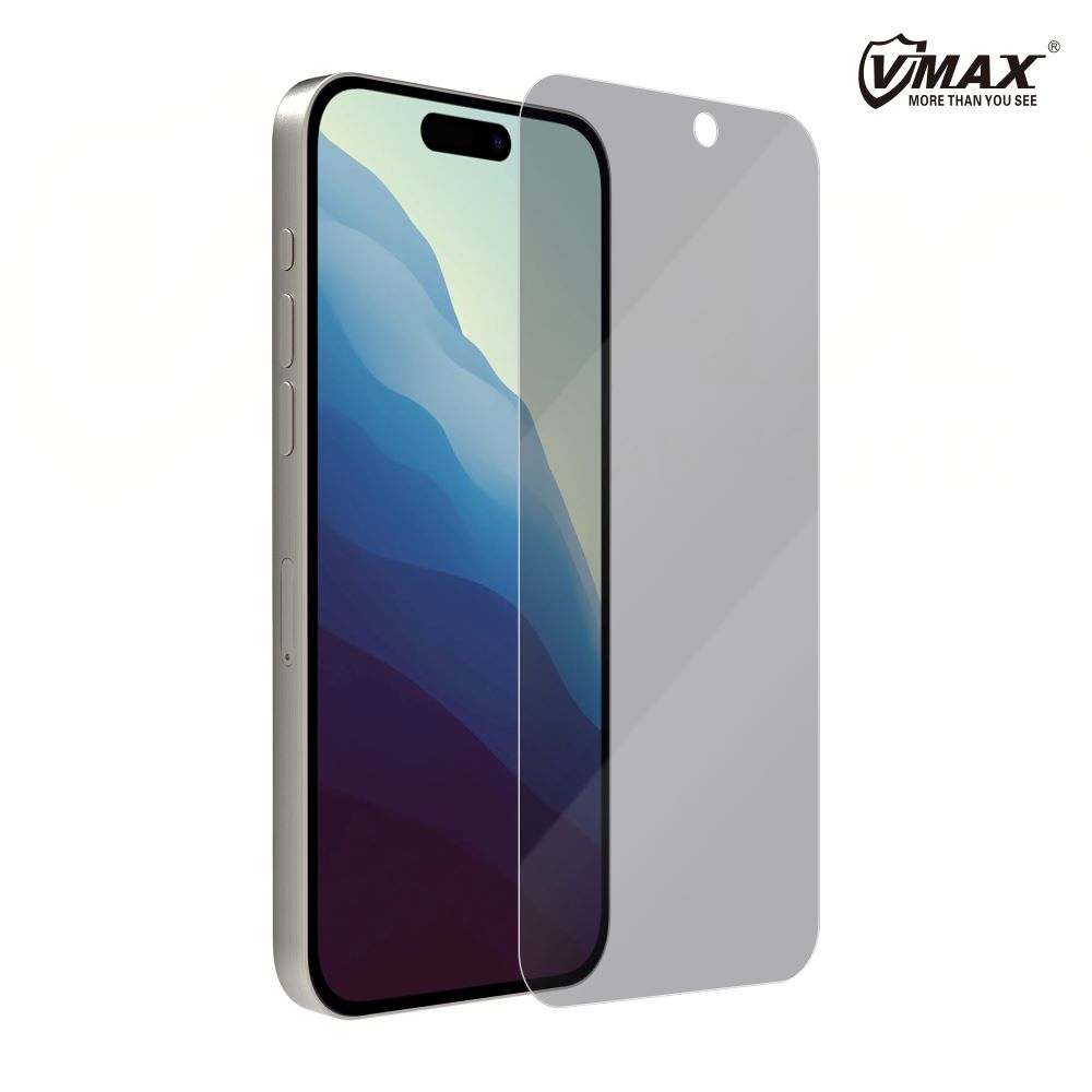 iPhone 7 / 8 Plus Vmax edzett 0,33mm 2,5D átlátszó privacy (betekintésgátló) üvegfólia