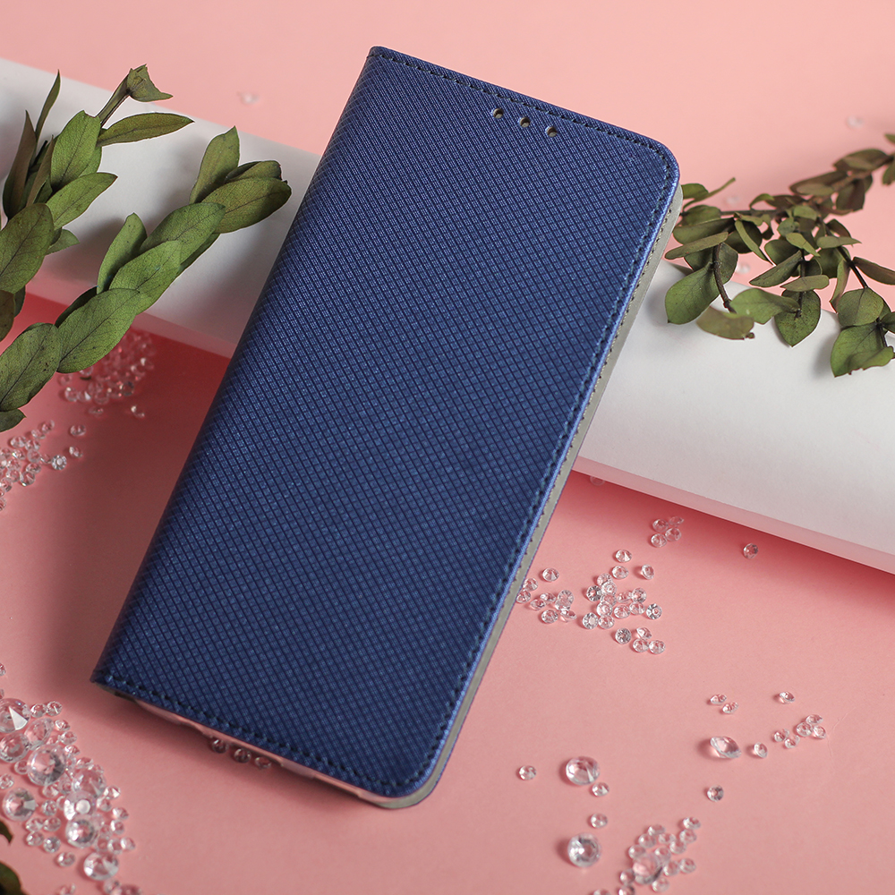 Xiaomi Redmi 9 sötétkék mágneses könyvtok SMART