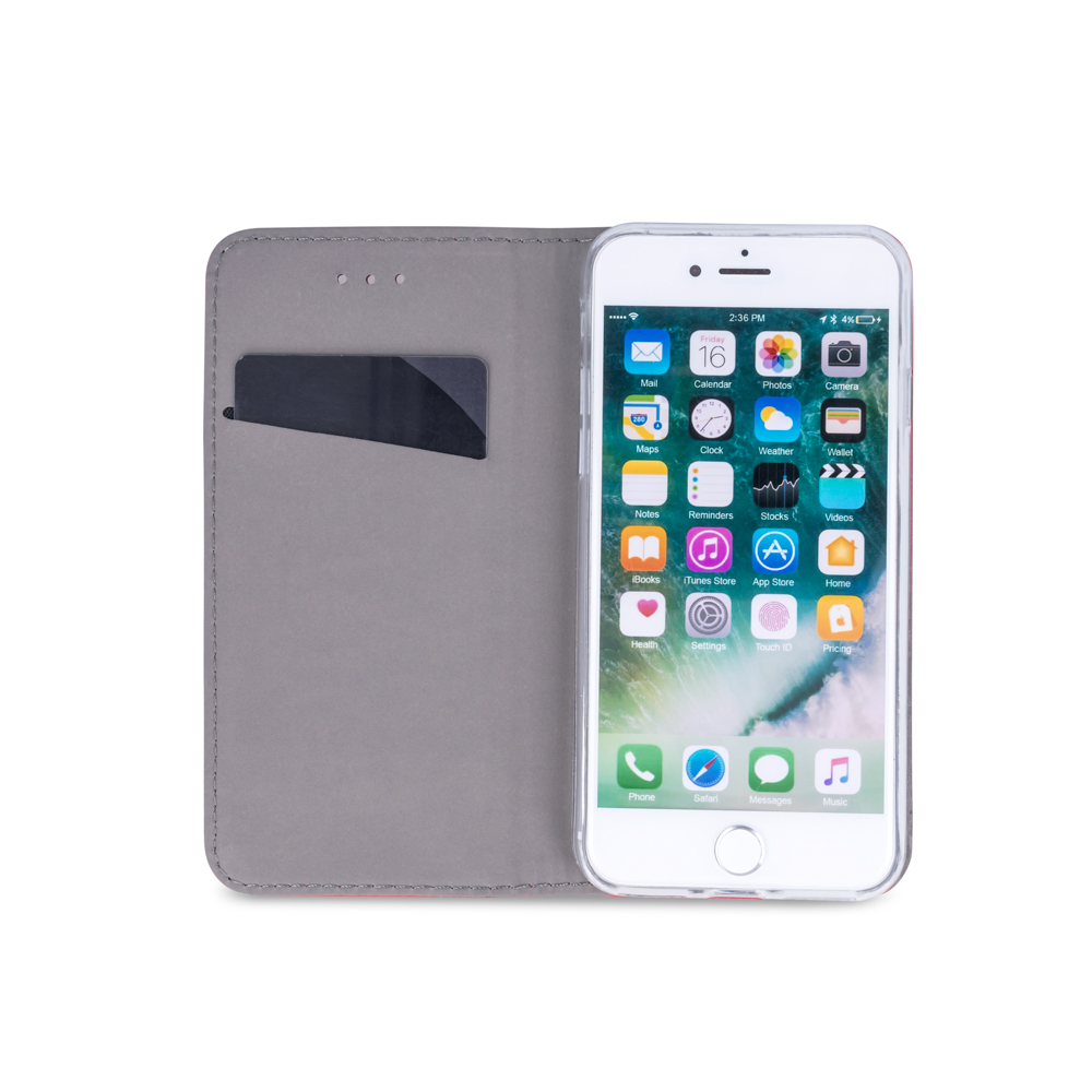 iPhone 6 / 6S sötétkék mágneses könyvtok SMART