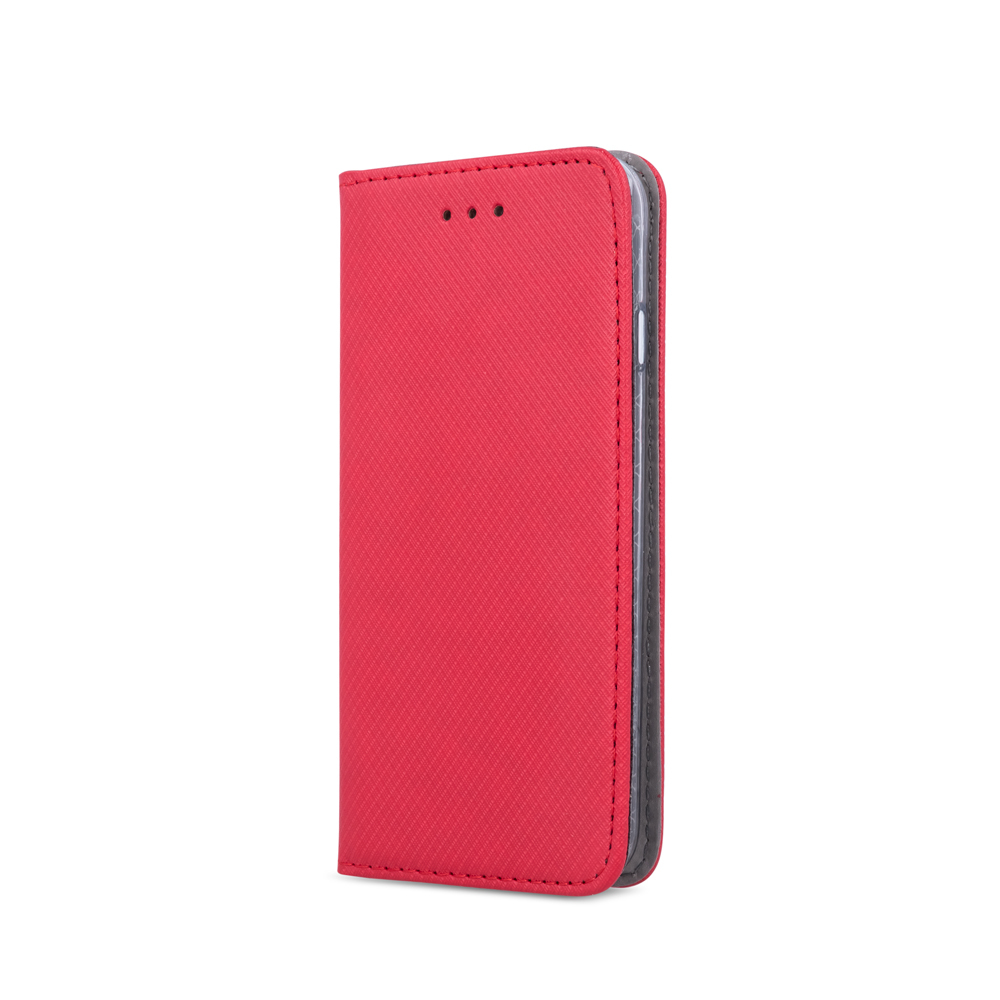 Xiaomi Redmi 9A / 9AT / 9i piros mágneses könyvtok SMART