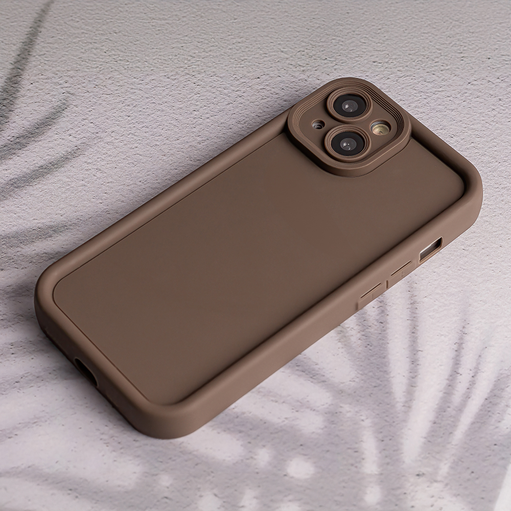 Samsung Galaxy S23 Rim TPU hátlap tok, barna