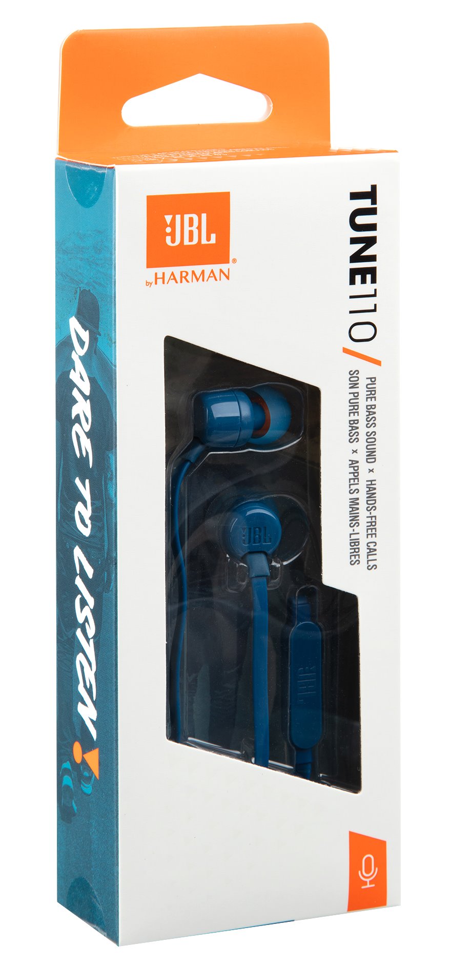 JBL T110 vezetékes fülhallgató, kék (JBLT110BLU)