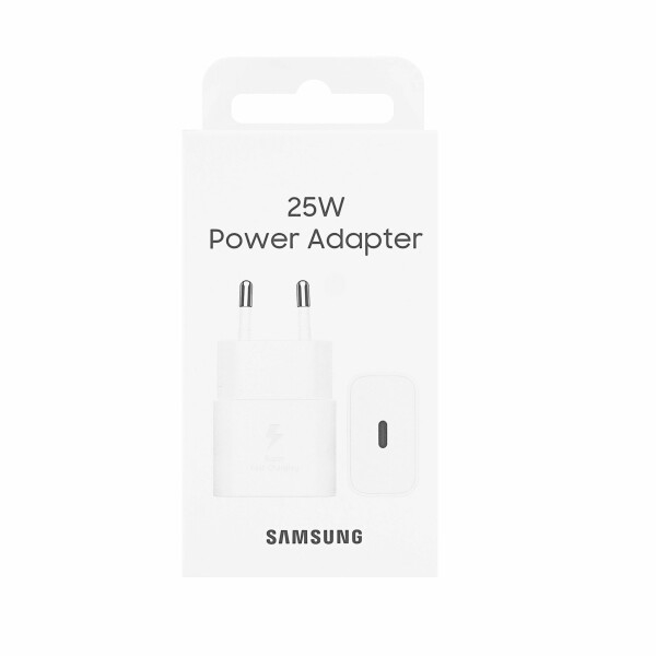 SAMSUNG EP-T2510NWE hálózati töltő Type-C aljzat (25W, GaN, PD gyorstöltő) FEHÉR