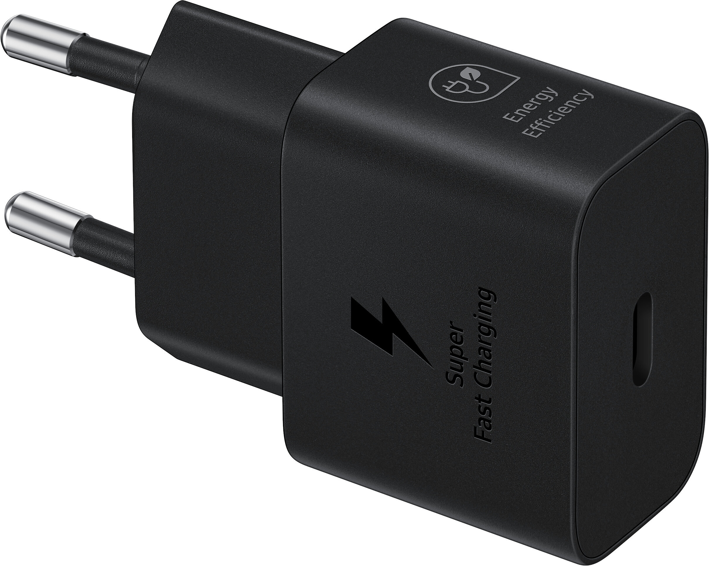 SAMSUNG EP-T2510NBE hálózati töltő Type-C aljzat (25W, GaN, PD gyorstöltő) FEKETE