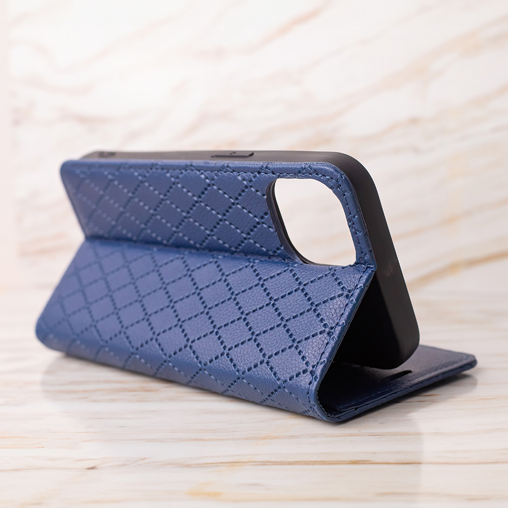 Samsung Galaxy A55 5G Smart Caro tok, sötétkék