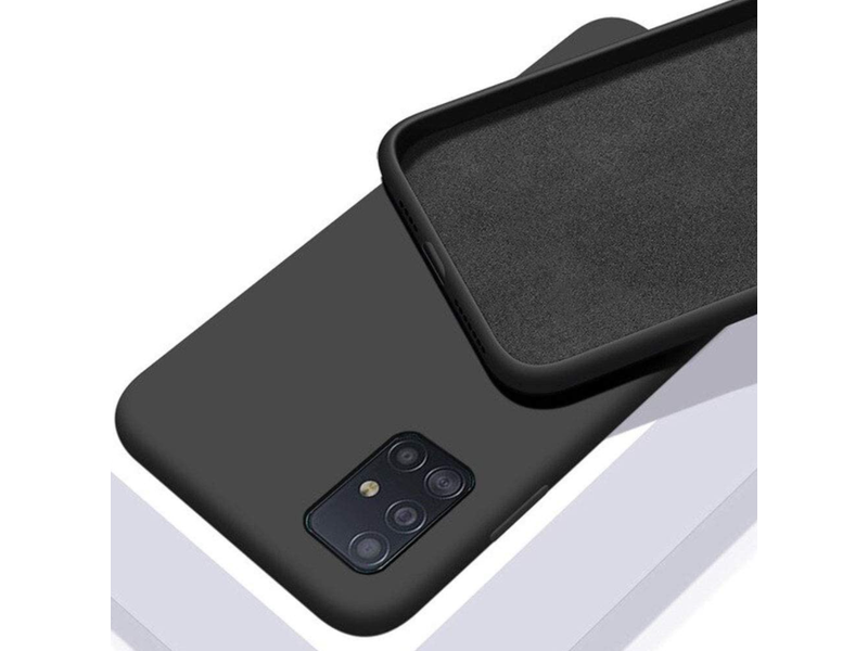 Huawei P40 Pro premium puha szilikon tok fekete, Cellect