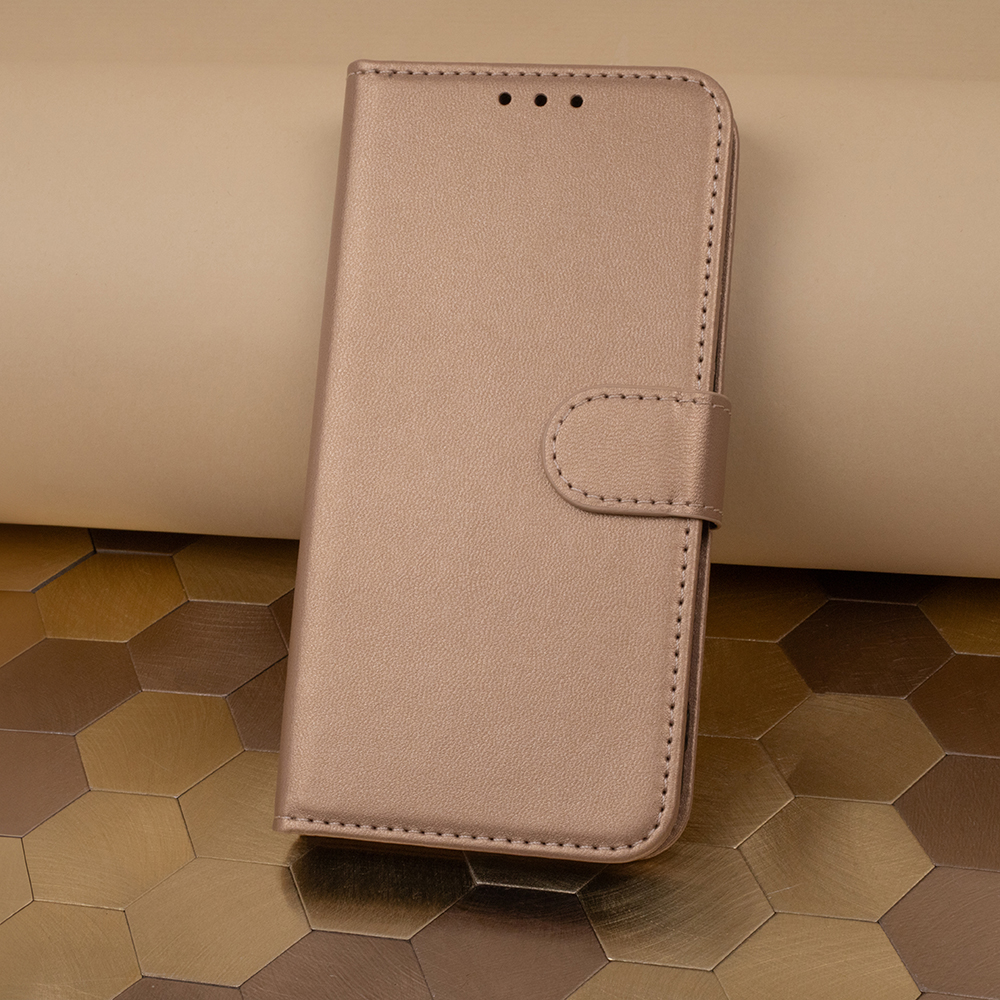 Samsung Galaxy A12 / M12 Smart Classic Mágneses fliptok arany