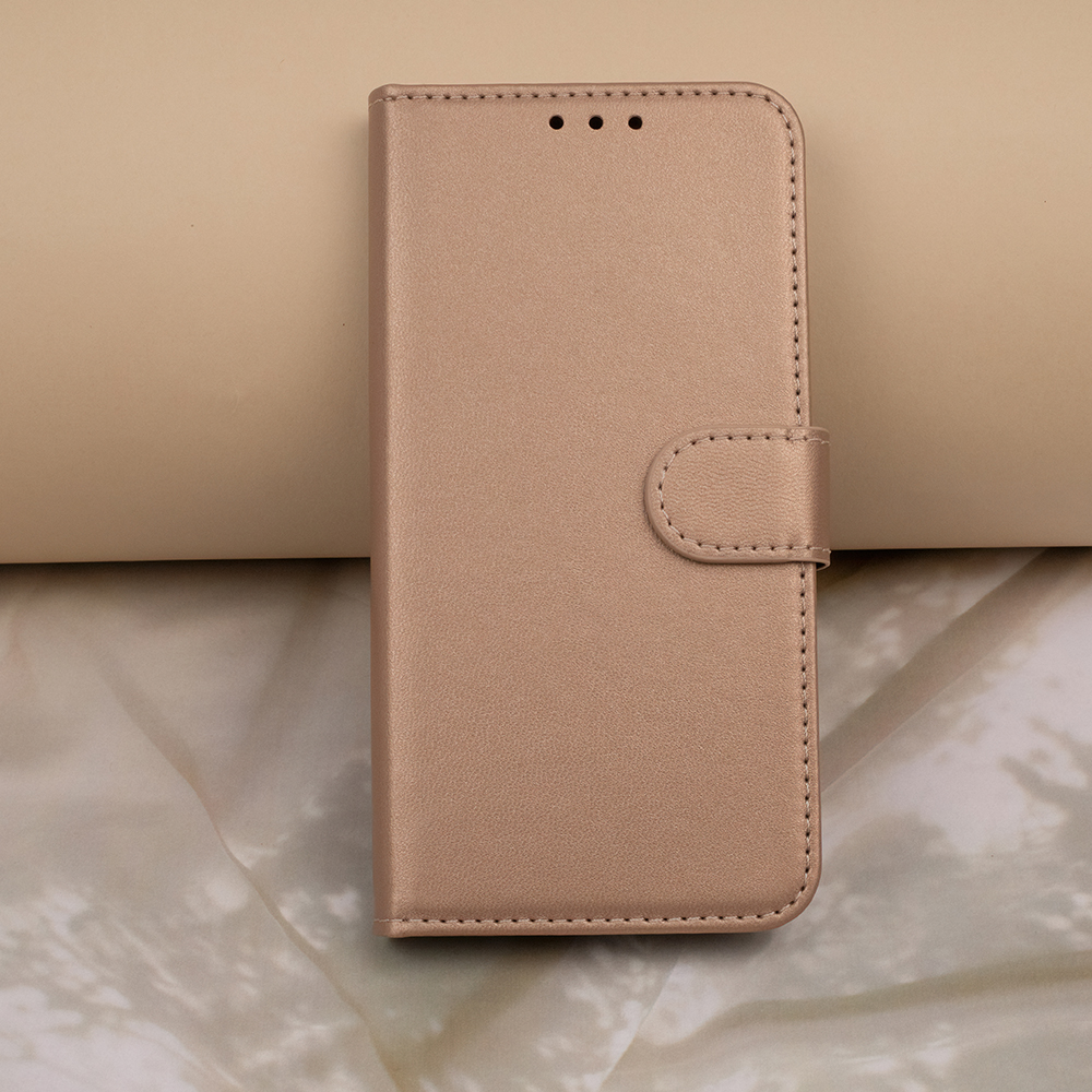 Samsung Galaxy A12 / M12 Smart Classic Mágneses fliptok arany