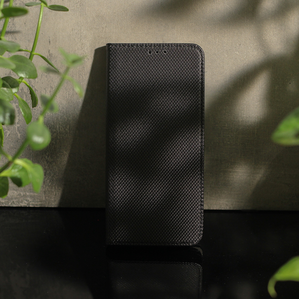 Xiaomi Redmi 10A / Redmi 9C fekete mágneses könyvtok SMART