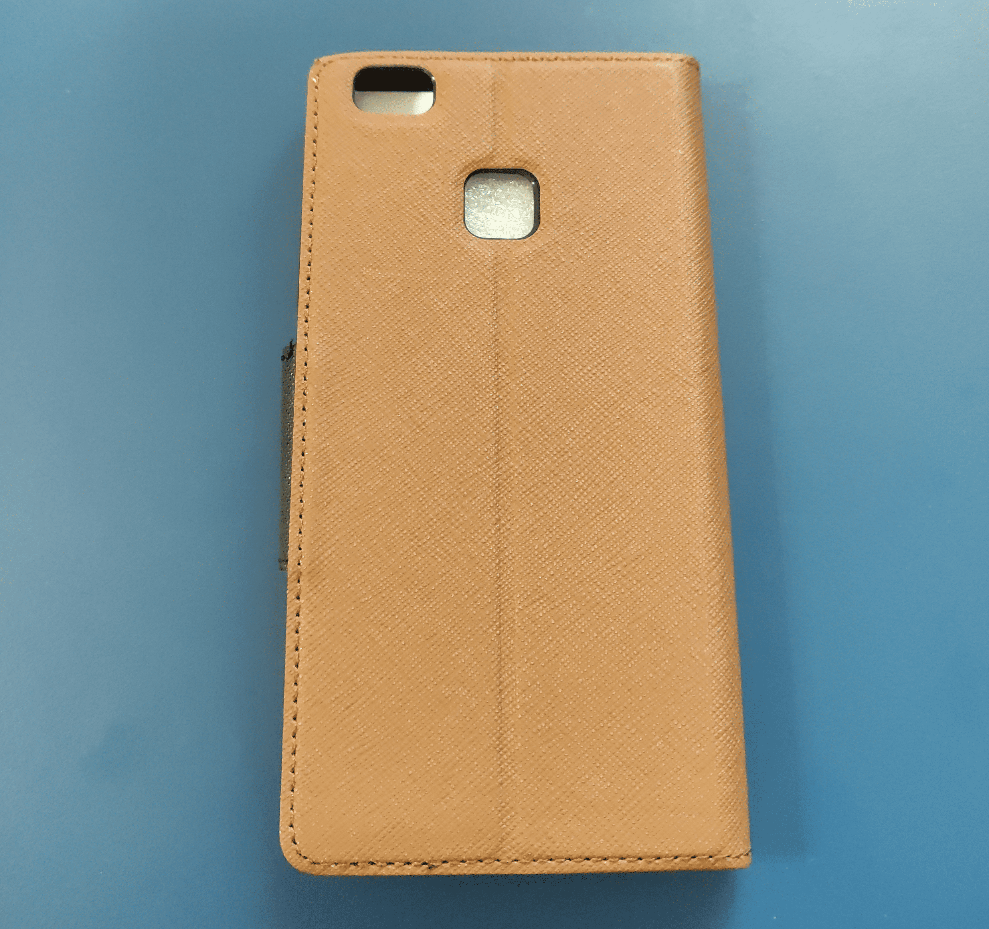 Huawei P9 Lite fliptok (barna-fekete)