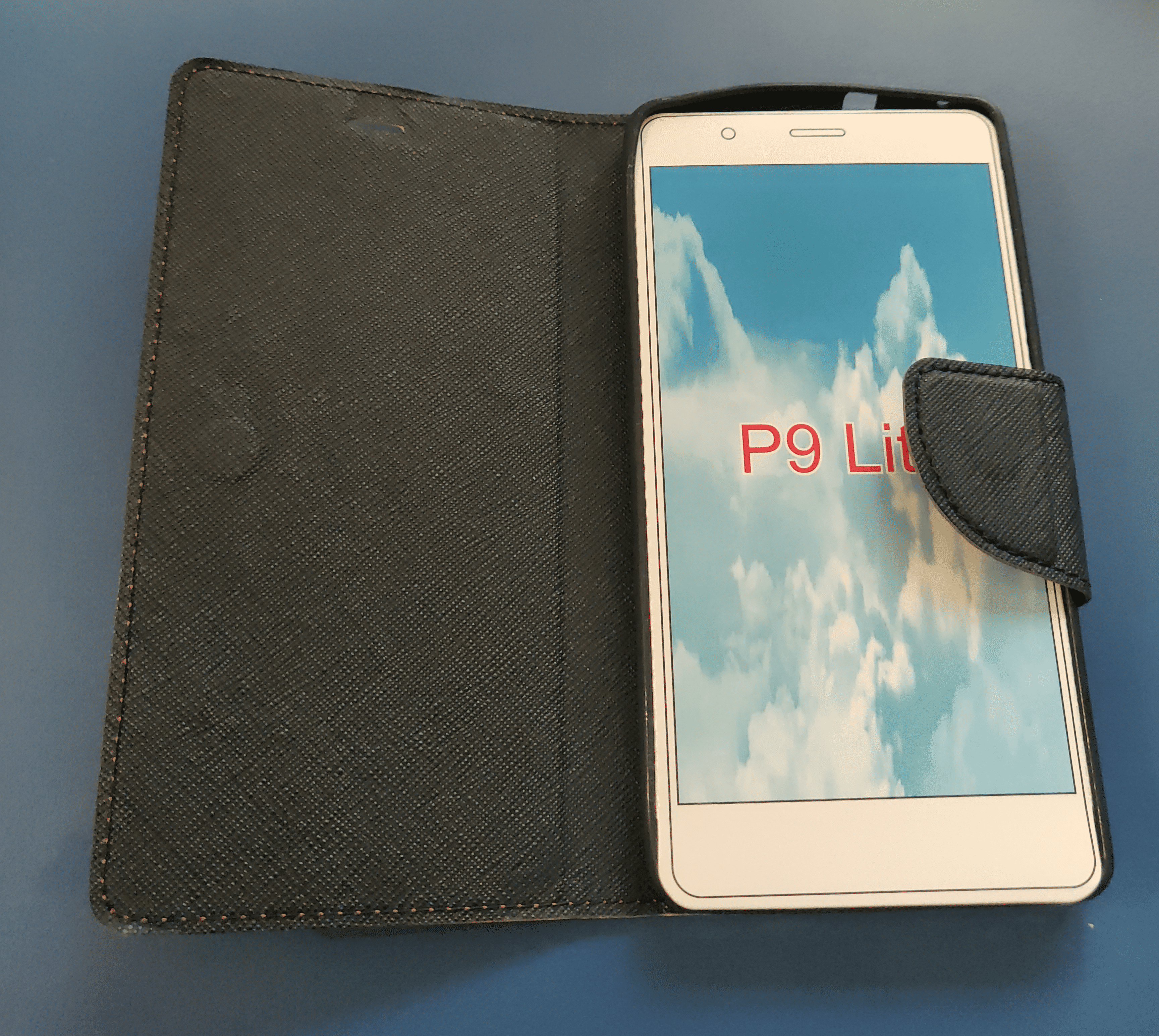 Huawei P9 Lite fliptok (barna-fekete)
