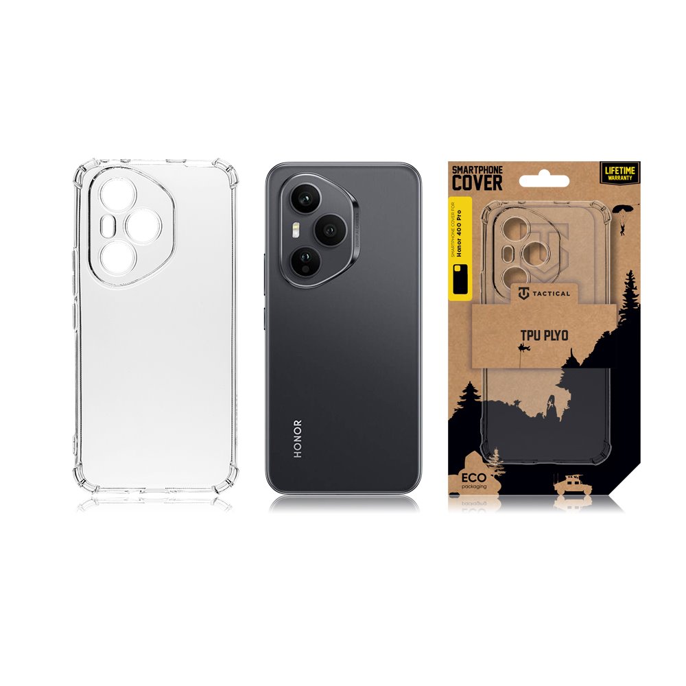 Honor 400 Pro Tactical TPU Plyo védőtok, Átlátszó
