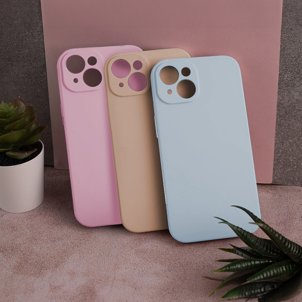 iPhone 15 bézs SZILIKON tok