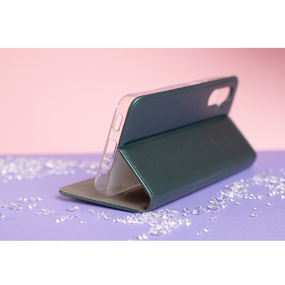 Xiaomi Redmi A5 Global (173,45 x 79,35 x 8,45) sötétzöld mágneses könyvtok bőr hatású, SMART